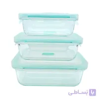 ظرف نگهدارنده پیرکس 3 تکه مستطیل سوپاپ دار والرین مدل 223WH