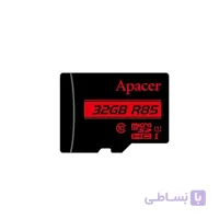 کارت حافظه micro SDHC اپیسر استاندارد UHS-I ظرفیت 32 گیگابایت کلاس 10 با آداپتور ا Apacer micro SDHC 32GB UHS-I Class10 With Adapter