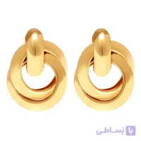 گوشواره میخی دو حلقه