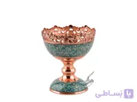 آجیل‌خوری فیروزه‌کوبی مسی سایز 11