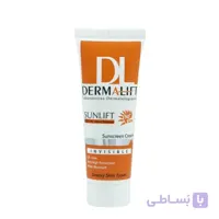 کرم ضد آفتاب غیر رنگی درمالیفت ⁺SPF50 حجم ۴۰ میلی لیتر