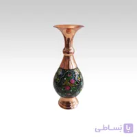 گلدان مسی مینا کاری J037