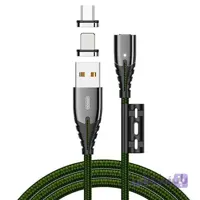 کابل مگنتی سه سر جویروم Joyroom S-M408 3 In 1 Magnetic Cable توان 3 آمپر طول 1.2 متر ا Joyroom S-M408 3 In 1 Magnetic Cable