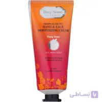 کرم مرطوب کننده دست و صورت تروپیکال دیپ سنس ا Tropical fruits Hand & face moisturizing cream 60ml DEEP SENSE