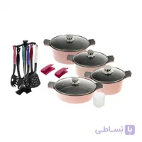 سرویس پخت و پز قابلمه گرانیت 18 پارچه تکنو مدل Venos