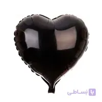بادکنک فویلی قلب مشکی