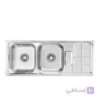 سینک ظرفشویی توکار بیمکث ا Bimax Double Bowl Sink BS511
