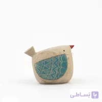 مجسمه پرنده بال رنگی(چشم باز)