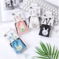 هندزفری فانتزی طرح خرگوش Aiyale A-96 cute rabbit earphone ا Aiyale A-96 cute rabbit earphone