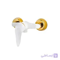 شیر توالت / آفتابه شایا مدل سفید طلایی