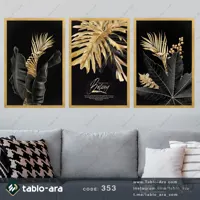 مجموعه تابلو دکوراتیو سه عددی کد 353