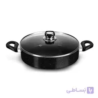 تابه دو دسته گرانیتی سایز 28 تیارا با در شیشه ای مدل Tiara TR-28PTG