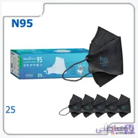 ماسک سه بعدی نانو N95 رسپی نانو ریما-25 عددی پک مشکی