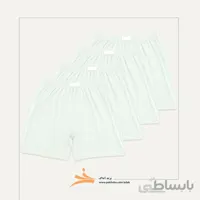 بسته چهار عددی شورت پادار سفید آداک کد ۱۱۸۹۰3