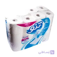 دستمال توالت ۳ لایه تنو ۲۴ رولی ا -