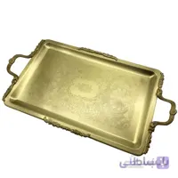 سینی مستطیل برنجی ایران کادو مدل 303b ا Irankado B303 Brass Tray