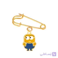 سنجاق سینه طلا کودک طرح مینیون کد KO104
