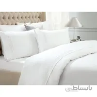 سرویس کاور لحاف یک نفره مادام کوکو Eleta سفید / نقره ای