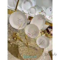 سرویس غذاخوری آرکوپال 26 پارچه دسینی طرح درخت طلایی لب طلا