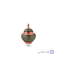 قندان سیبی مس و خاتم برند آقاجانی