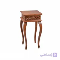 میز خاطره و تلفن چوبی ، دکوری ، آباژور کلاسیک صنایع چوب ساج مدل ۳۰۶