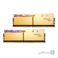 رم کامپیوتر G.SKILL Trident Z Royal GOLD 16GB (8GBx2) DDR4 4000MHz