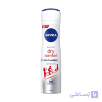 اسپری ضد تعریق زنانه نیوا مدل Dry Comfort حجم 150 میل NIVEA ا Nivea Dry Comfort Anti-perspirant Deodorant