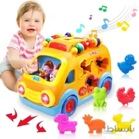 اسباب بازی موزیکال اتوبوس شادی هولی تویز مدل 988 Hola Toys Activity Shape Sorting Bus