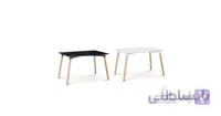 میز گرد پایه چوب
