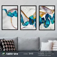 مجموعه تابلو دکوراتیو سه عددی کد 340
