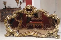 قاب آینه برنز برش دار فایبرگلاس آبکاری طلا کد ۱۰۲۲۵۲