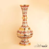 گلدان برنجی میناکاری مدل سوریا