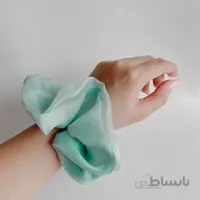 اسکرانچی اورگانزا سبز آبی ا Scrunchies