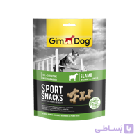 اسنک تشویقی استخوانی سگ جیم داگ با طعم گوشت بره GimDog Sport Snack Lamb وزن 150 گرم