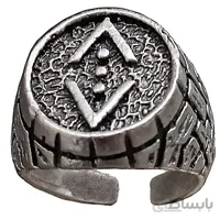 انگشتر مردانه طرح گودال کد COKUR-99