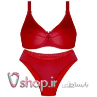 ست شورت و سوتین زنانه نوشه پوش مدل 223 رنگ قرمز