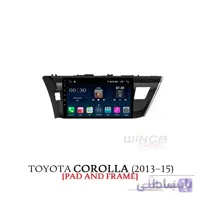 مانیتور اندروید تویوتا کرولا 2013-2015 وینکا مدل QG856 سری +S300 پلاس