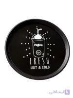 سینی گرد کف شیشه ای رایکا طرح FRESH