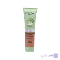 ژل شستشوی لایه بردار صورت لورآل حاوی جلبک قرمز حجم 150 میل ا Loreal Pure Clay Exfoliating Gel Wash With Red Algae 150ml
