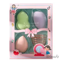 پک پد آرایشی و استند فنری میواستار (Meiustar Sponge Set)