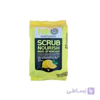 دستمال مرطوب پاک کننده آرایش Scrub Nourish نينو Nino ا برند :