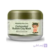 ماسک صورت حبابی زغال فعال و خاک رس بیوآکوا حجم 100 گرم ا Bioaqua Carbonated Bubble Clay Facial Mask 100 g