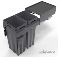 سطل زباله ریلی آرام بند کد 9020 Max Bin ملونی