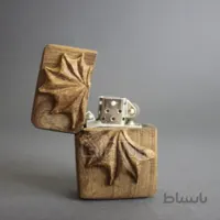 فندک چوبی طرح صدف