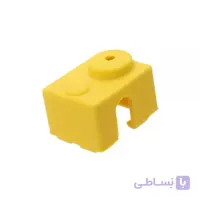 پوشش سيليکونی ویژه بلوک mk8 ورژن 6 زرد رنگ / Silicone Cover for MK8 Aluminium Block V6