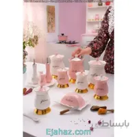 سرویس پاسماوری 14 پارچه طرح 007 صورتی