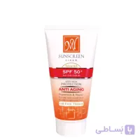 کرم ضد آفتاب فاقد چربی مای مدل Anti Aging با SPF 50-رنگی