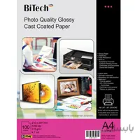 کاغذ گلاسه بایتک سایز A4 وزن 115 گرم 100 برگ کد 11511411