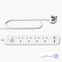 سیار محافظ انکر Anker PowerExtend 6-IN-1 USB PowerStrip White
