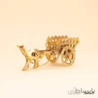 مجسمه برنجی طلایی مدل گاری شتر سایز 1